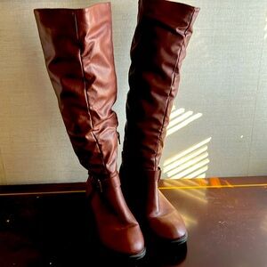 Stylish Brown Leather Ankle Boots